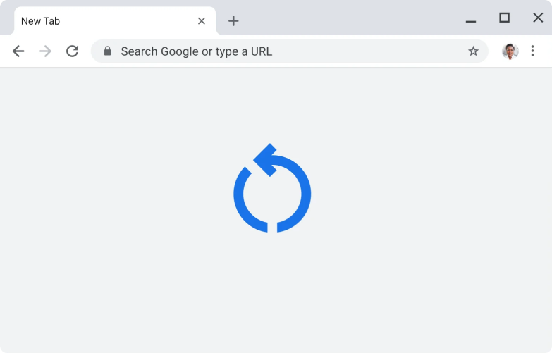 Автоматичне оновлення Інтерфейс Chrome зі значком встановлення оновлення